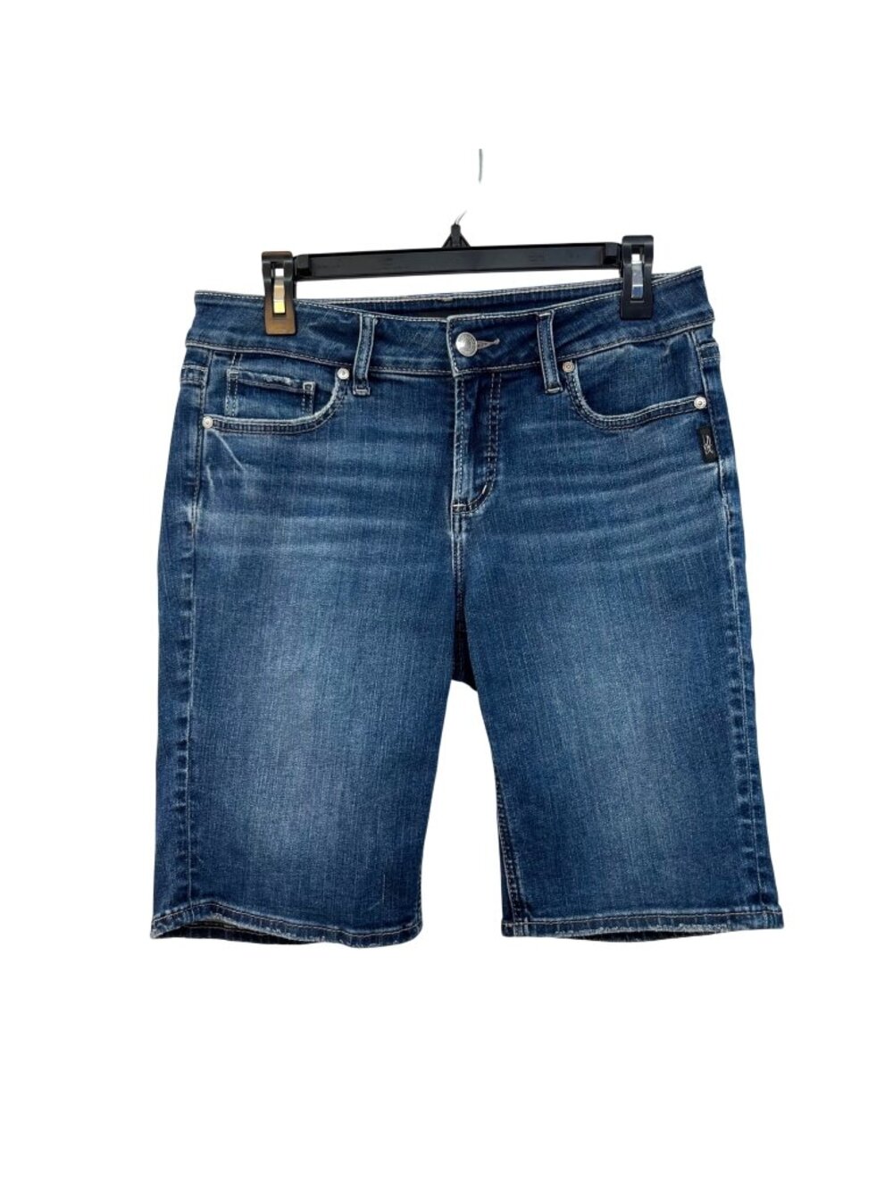 Silver Jeans Suki Mid Rise Denim Shorts Womens W28x9 Stretch Used